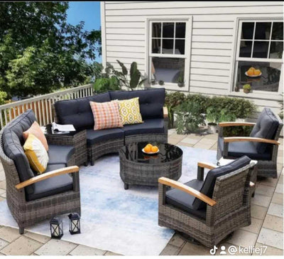 Regal Outdoor Patio Set with Rockers